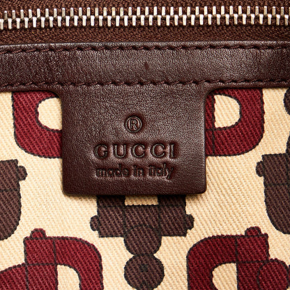 Gucci Guccissima Bamboo Indy Hobo Bag