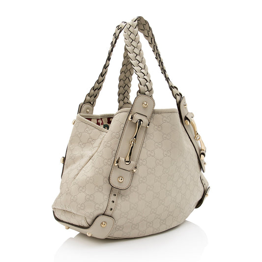 Gucci Guccissima Leather Pelham Small Shoulder Bag (SHF-qiecoD)