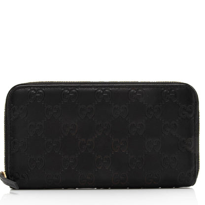 Gucci Guccissima Leather Zip Around Wallet (SHF-Vmk13c)