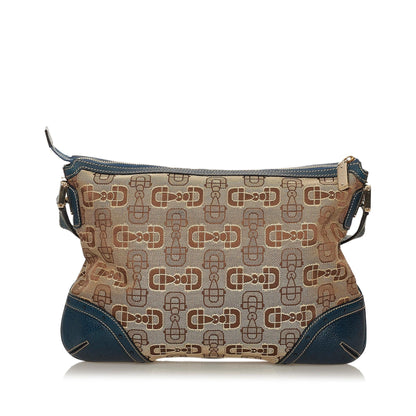 Gucci Horsebit Canvas Crossbody Bag