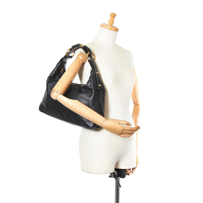 Gucci Horsebit Hobo Leather Handbag