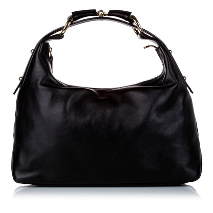 Gucci Horsebit Leather Shoulder Bag