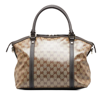 Gucci Large GG Crystal Charm Dome Bag (SHG-7wkE8H)