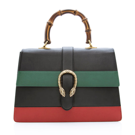 Gucci Leather Borsa Dionysus Large Top Handle Bag
