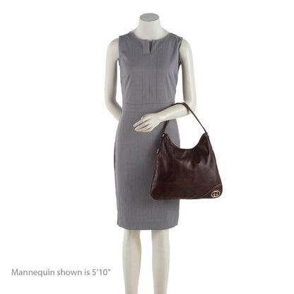 Gucci Leather Britt Medium Hobo
