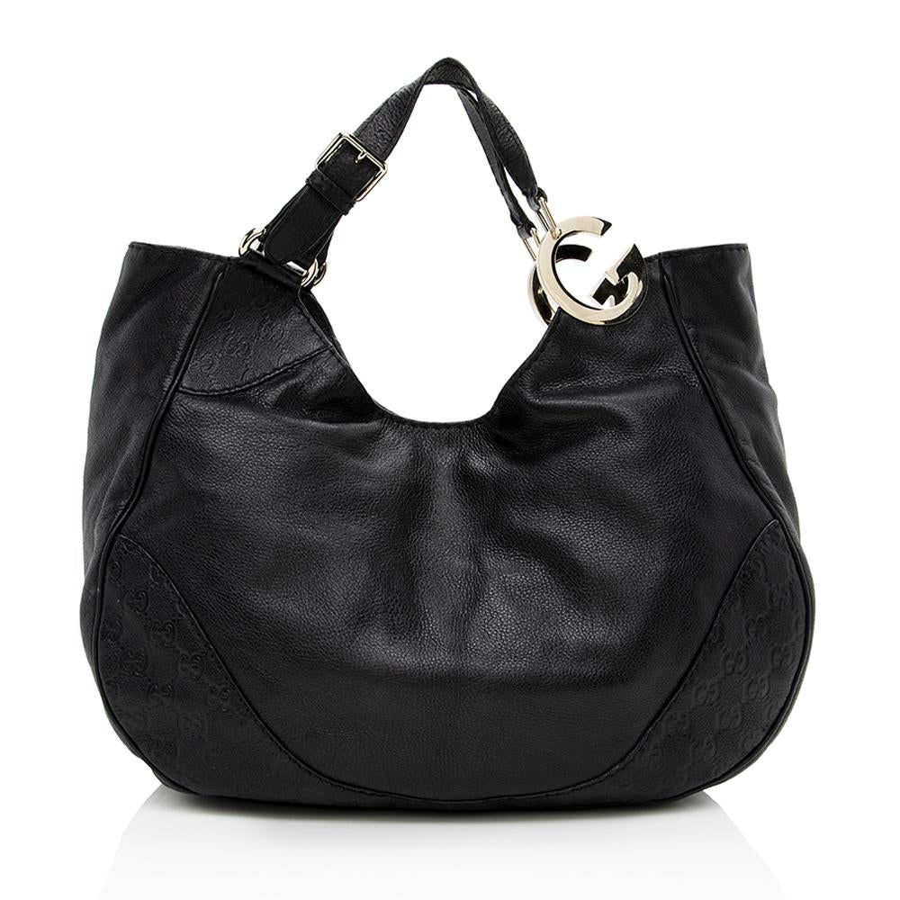 Gucci Leather Charlotte Tote (SHF-13902)