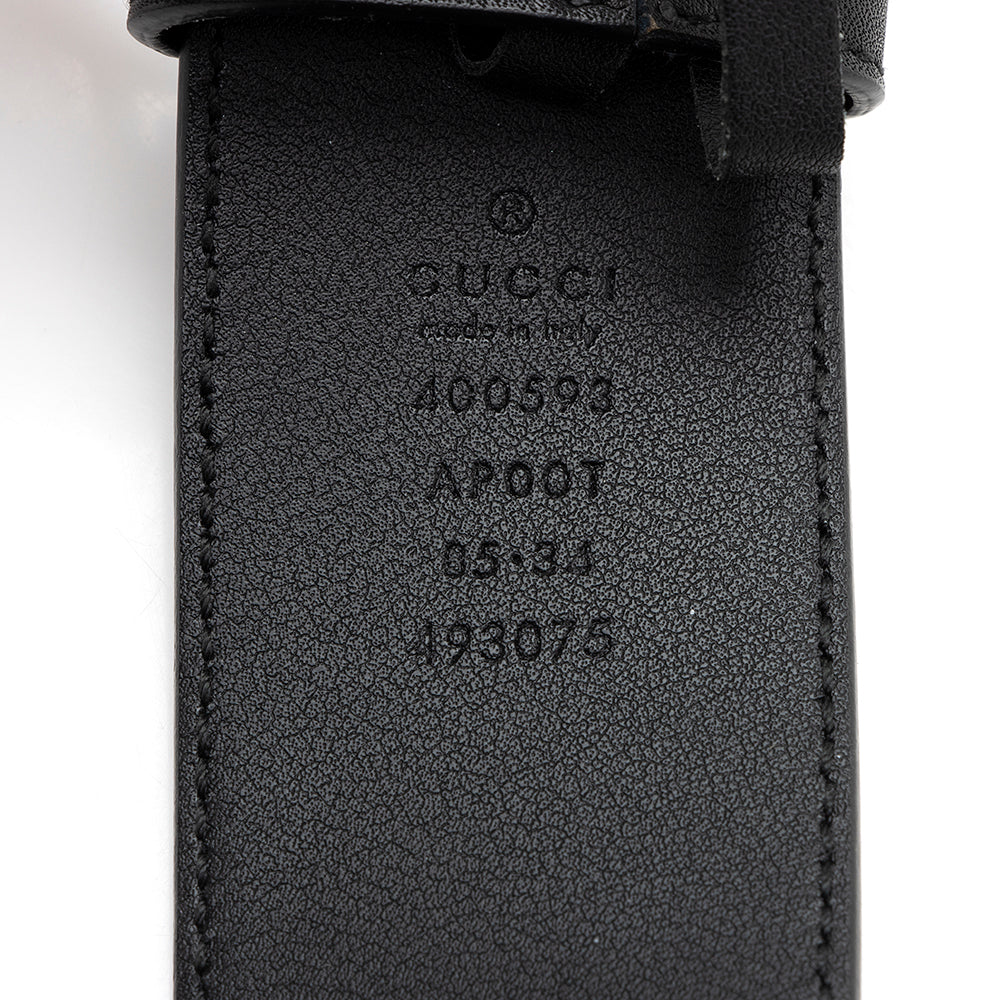 Gucci Leather GG Marmont Belt - Size 34 / 85