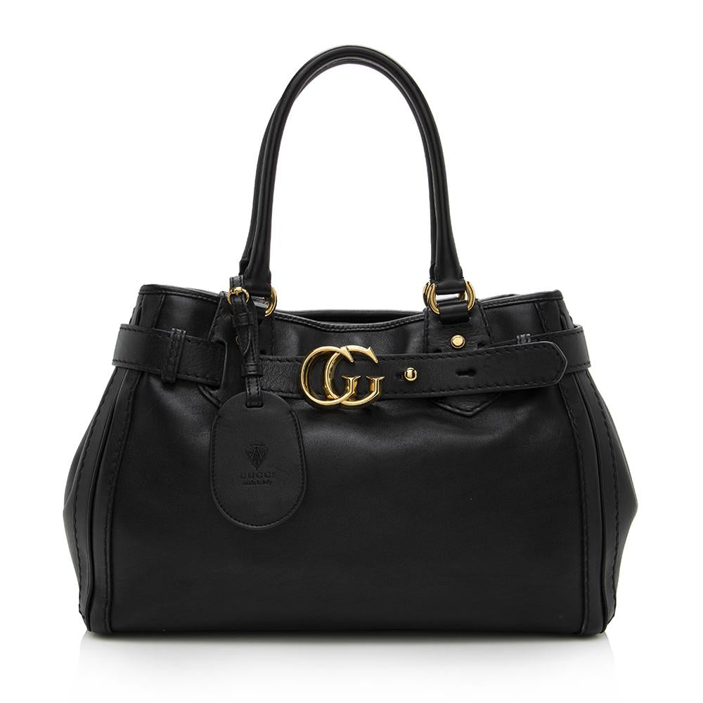 Gucci Leather GG Running Medium Tote (SHF-14457)