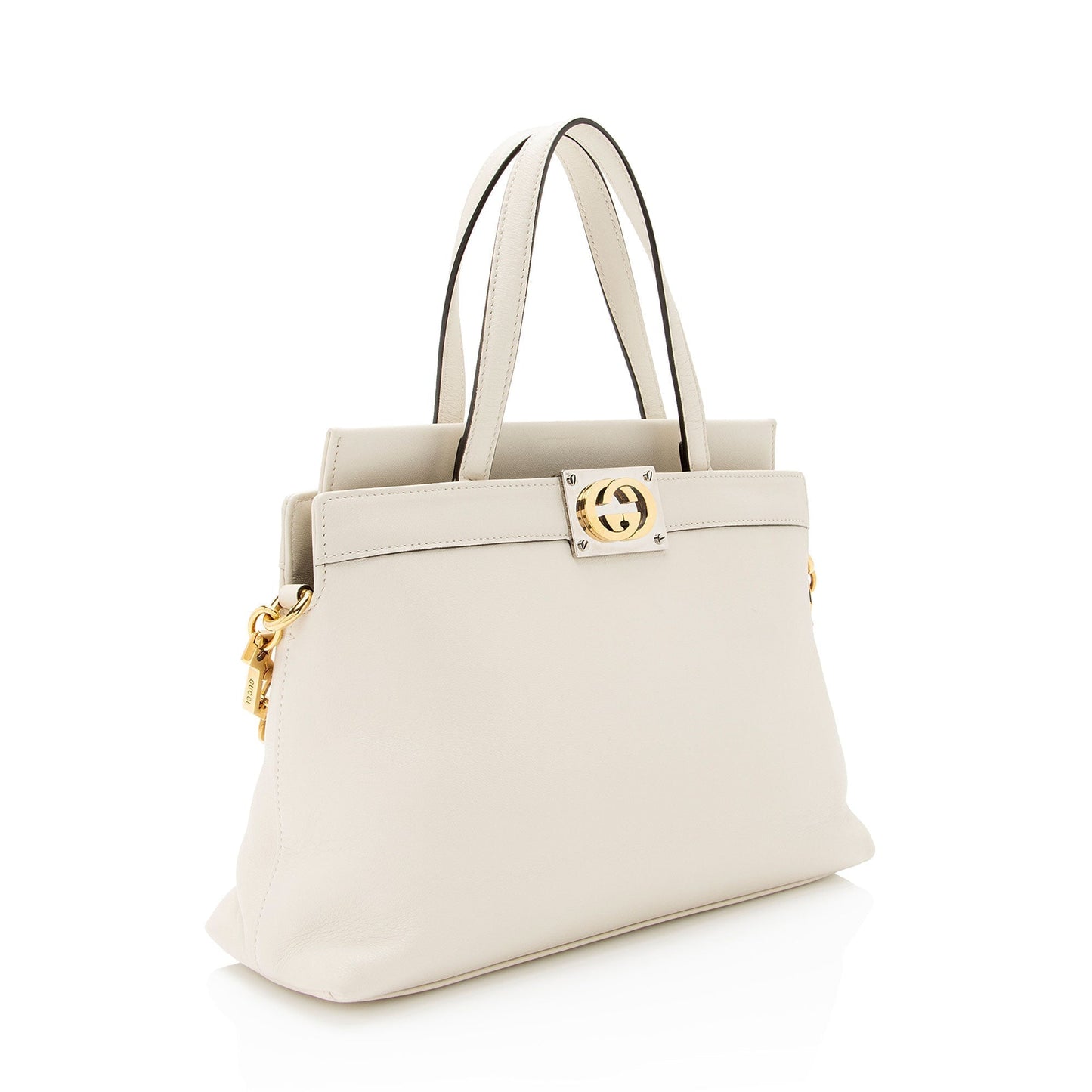 Gucci Calfskin Interlocking G Top Handle Bag (SHF-sjQV4q)