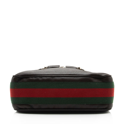 Gucci Leather Web Heritage Horsebit Large Hobo (SHF-mg2vZO)