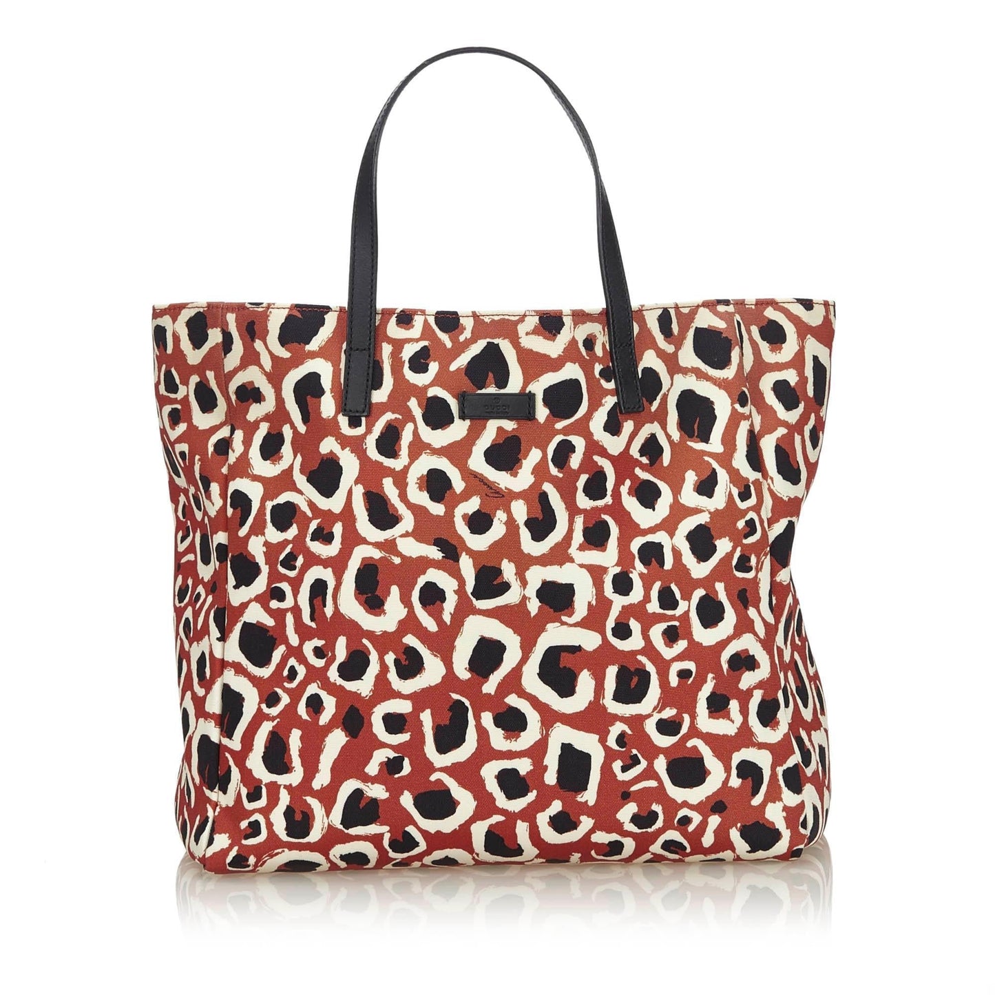 Gucci Leopard Printed Nylon Tote (SHG-10215)