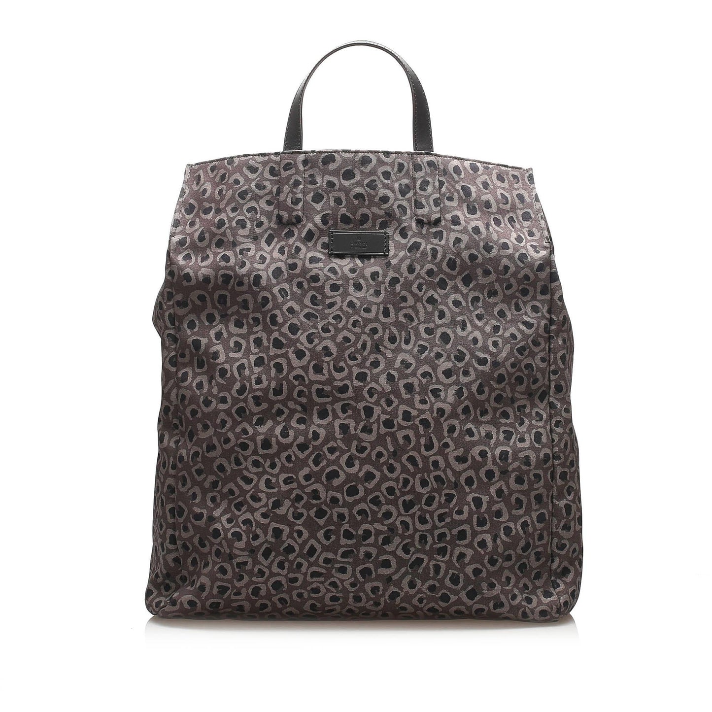 Gucci Leopard Printed Nylon Tote Bag (SHG-13534)