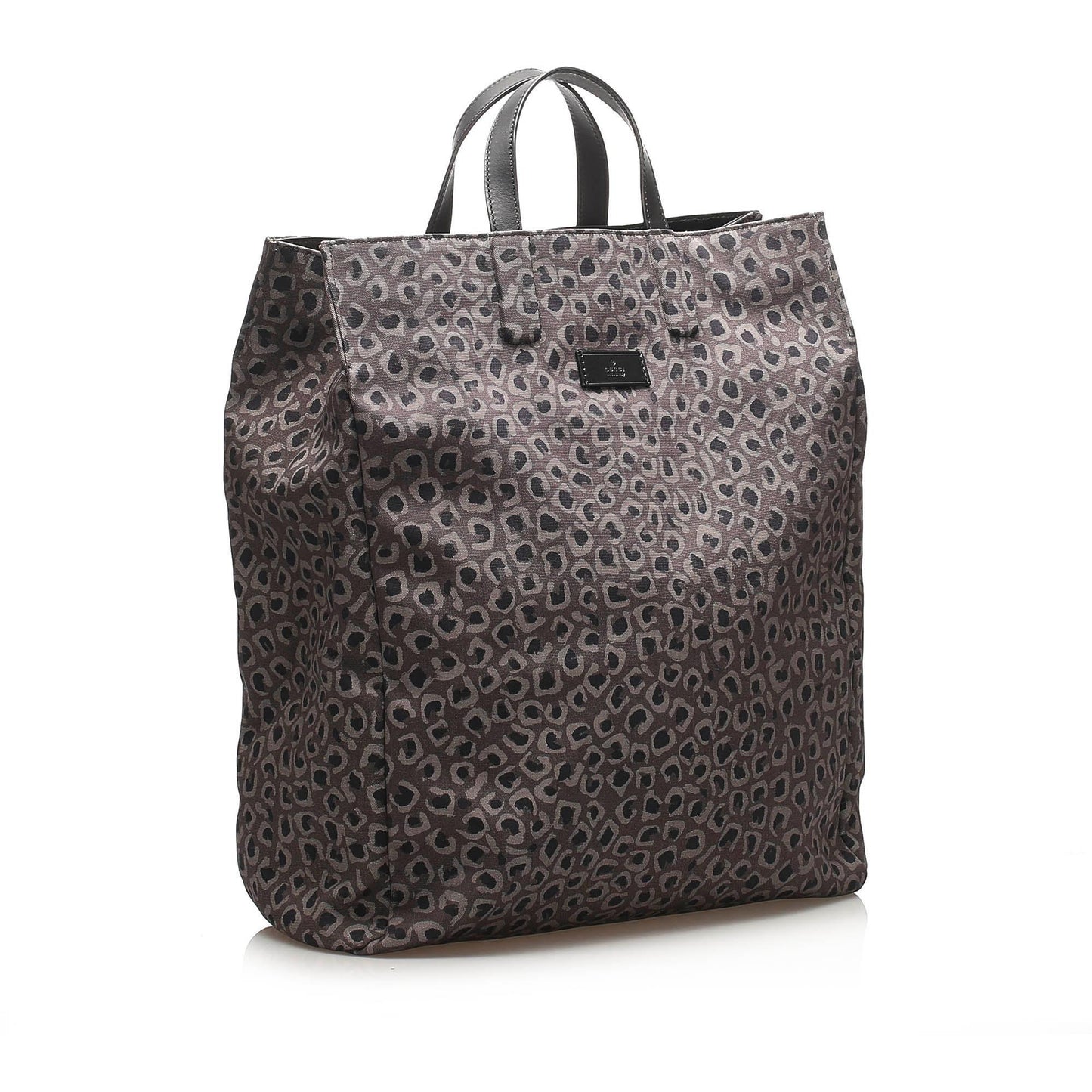 Gucci Leopard Printed Nylon Tote Bag (SHG-13534)