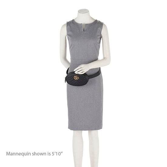 Gucci Matelasse Leather GG Marmont Belt Bag - Size 95
