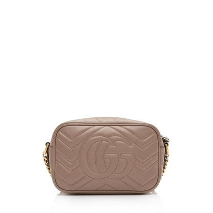 Gucci Matelasse Leather GG Marmont Mini Bag (SHF-mxqNer)