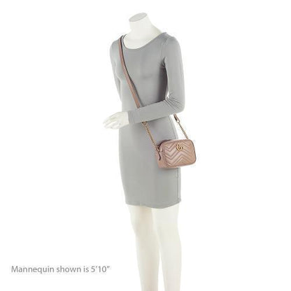 Gucci Matelasse Leather GG Marmont Mini Bag (SHF-mxqNer)