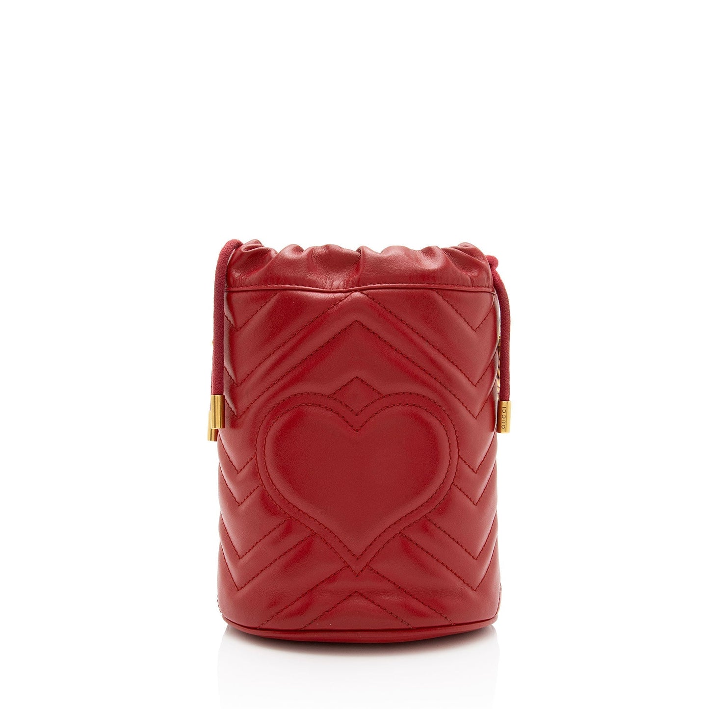 Gucci Matelasse Leather GG Marmont Mini Bucket Bag (SHF-T9mlN1)