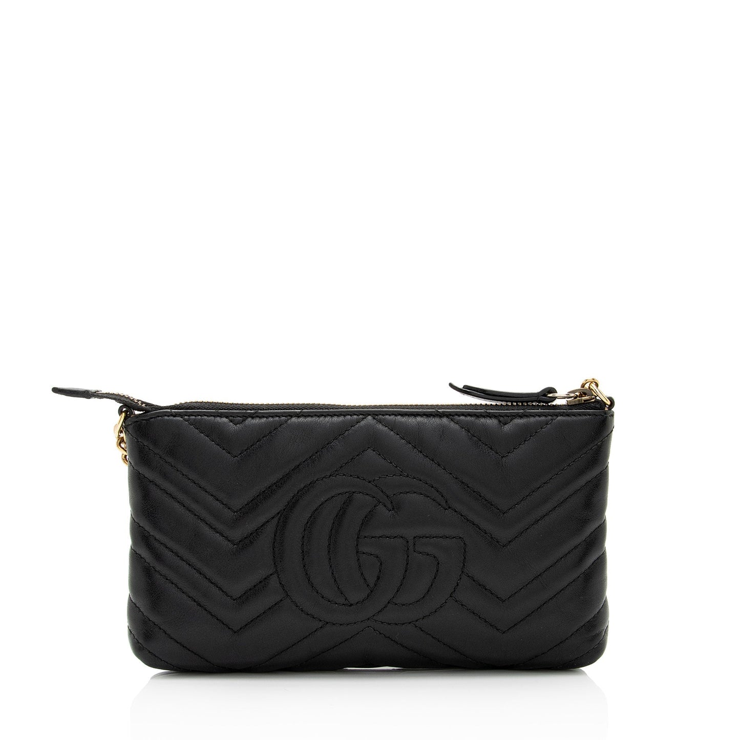 Gucci Matelasse Leather GG Marmont Mini Chain Bag (SHF-CwKDsc)