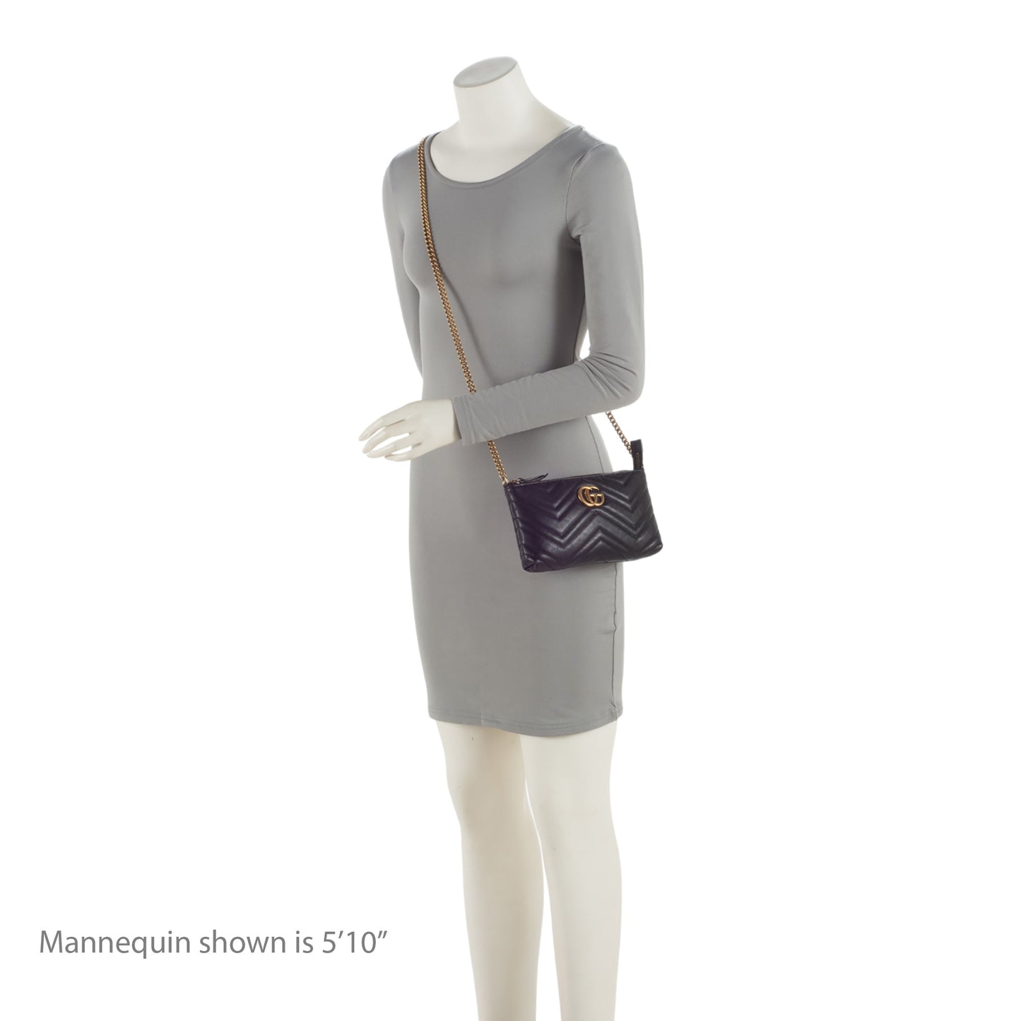 Gucci Matelasse Leather GG Marmont Mini Chain Bag (SHF-CwKDsc)