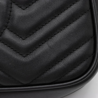 Gucci Matelasse Leather GG Marmont Small Shoulder Bag (SHF-yWuLoN)