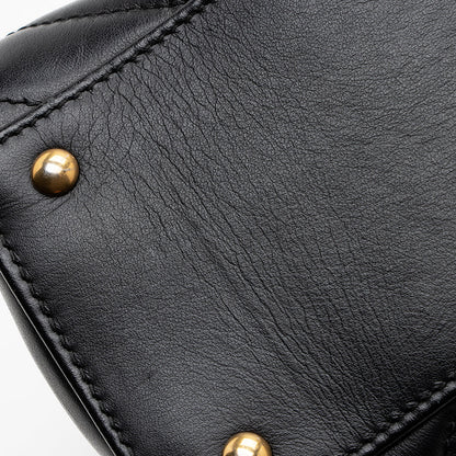 Gucci Matelasse Leather GG Marmont Top Handle Small Satchel