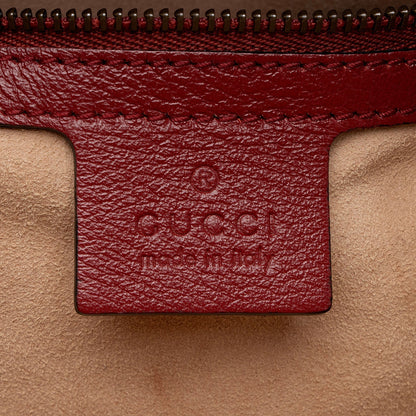 Gucci Matelasse Leather Torchon GG Marmont Bamboo Top Handle Bag (SHF-8zPXp4)