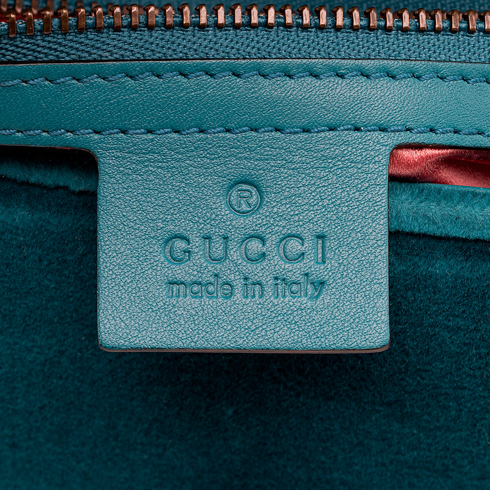 Gucci Matelasse Velvet GG Marmont Small Shoulder Bag