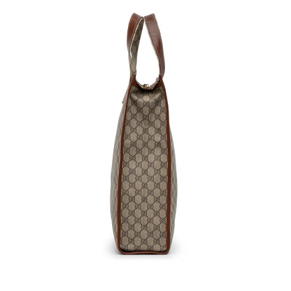 Gucci Medium GG Supreme Web Loop Vertical Tote (SHG-fppdZz)