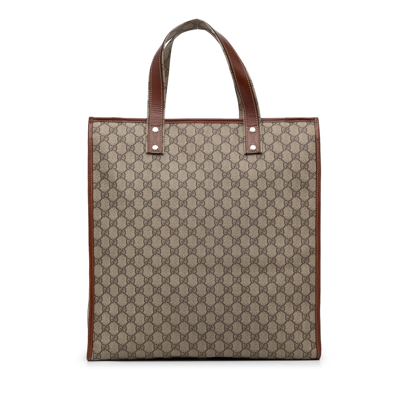 Gucci Medium GG Supreme Web Loop Vertical Tote (SHG-fppdZz)