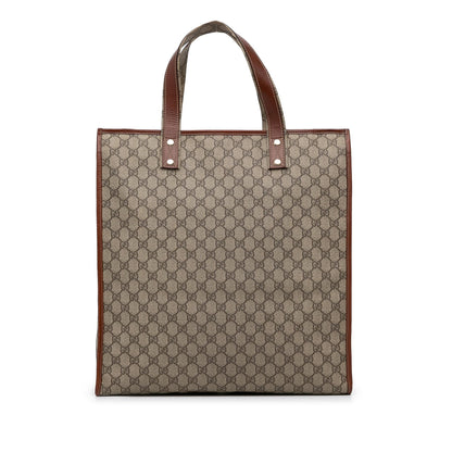 Gucci Medium GG Supreme Web Loop Vertical Tote (SHG-fppdZz)