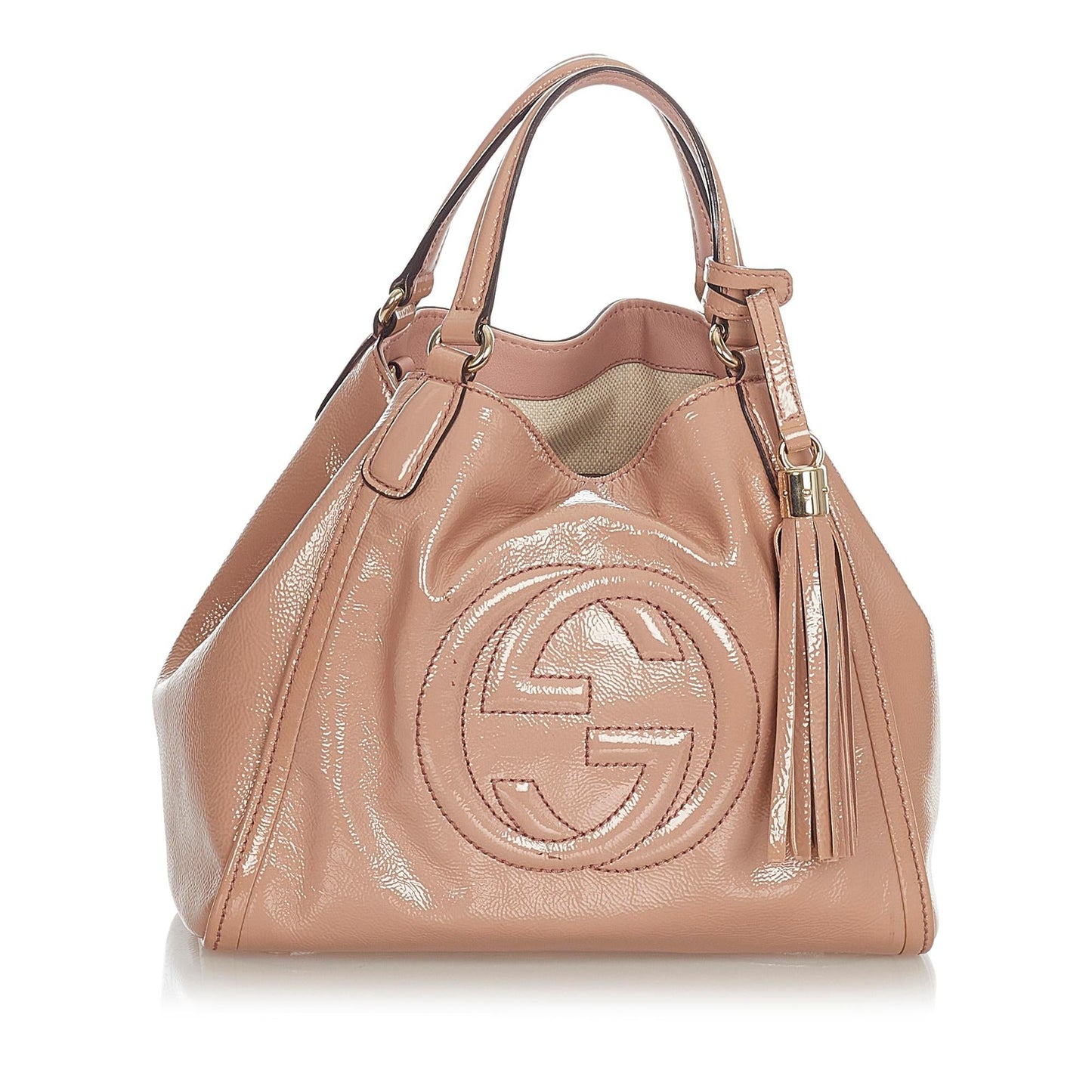 Gucci Medium Patent Soho Cellarius Satchel (SHG-Pqws7K)