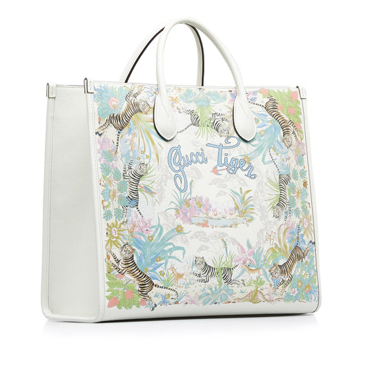 Gucci Medium Tiger Convertible Tote (SHG-JIbh0E)