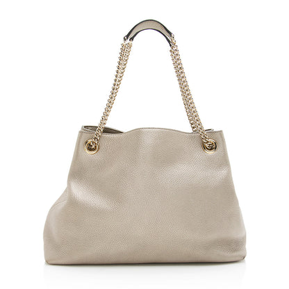 Gucci Metallic Leather Soho Medium Shoulder Bag