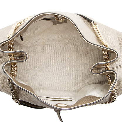 Gucci Metallic Leather Soho Medium Shoulder Bag