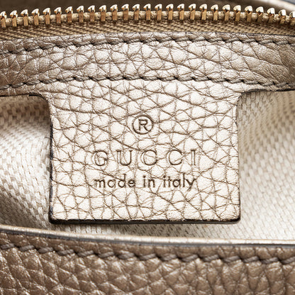 Gucci Metallic Leather Soho Medium Shoulder Bag