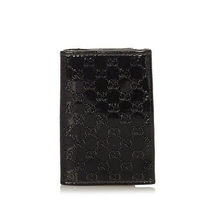 Gucci Microguccissima Nice Patent Leather Key Holder