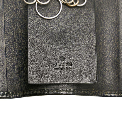 Gucci Microguccissima Nice Patent Leather Key Holder