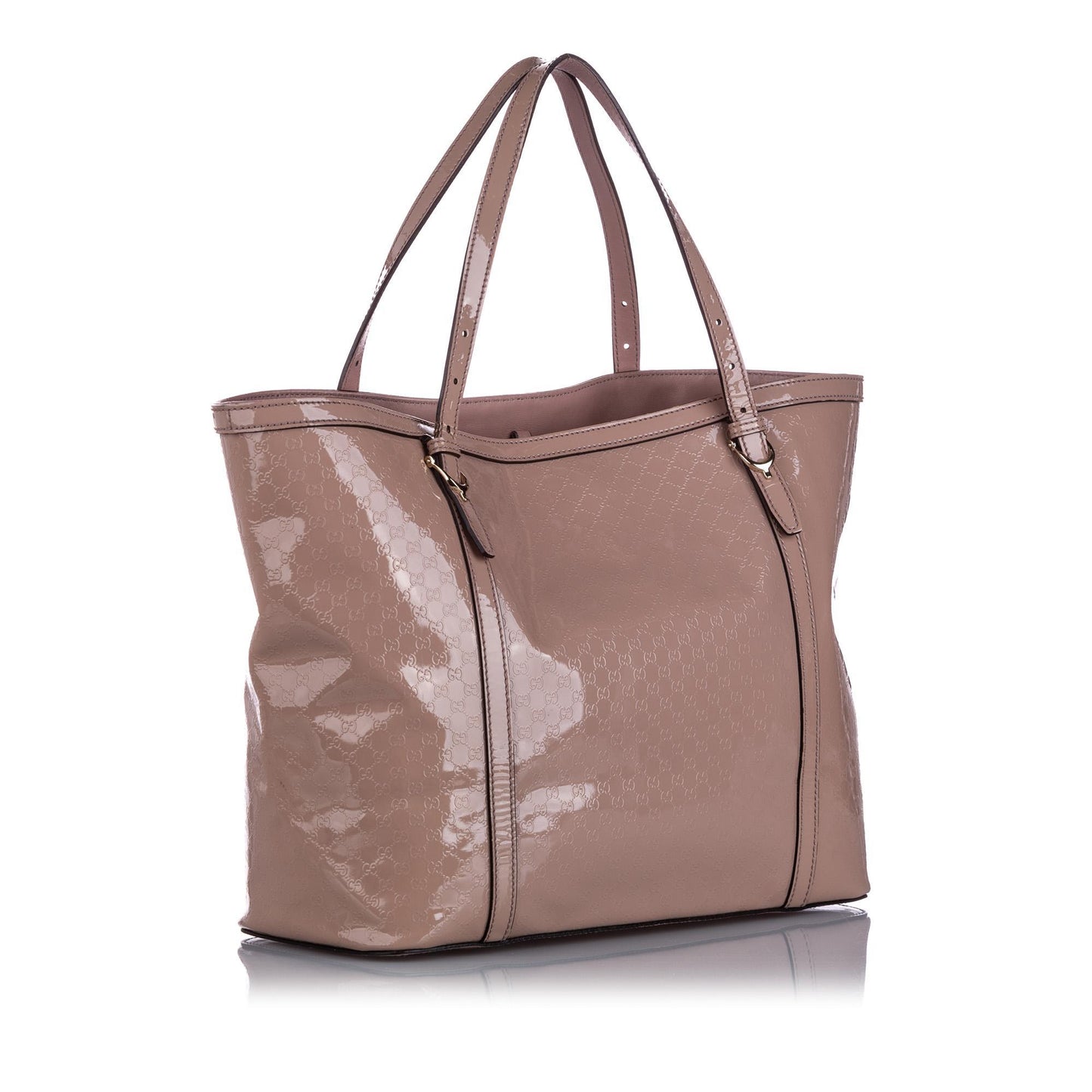 Gucci Microguccissima Patent Leather Tote (SHG-12221)