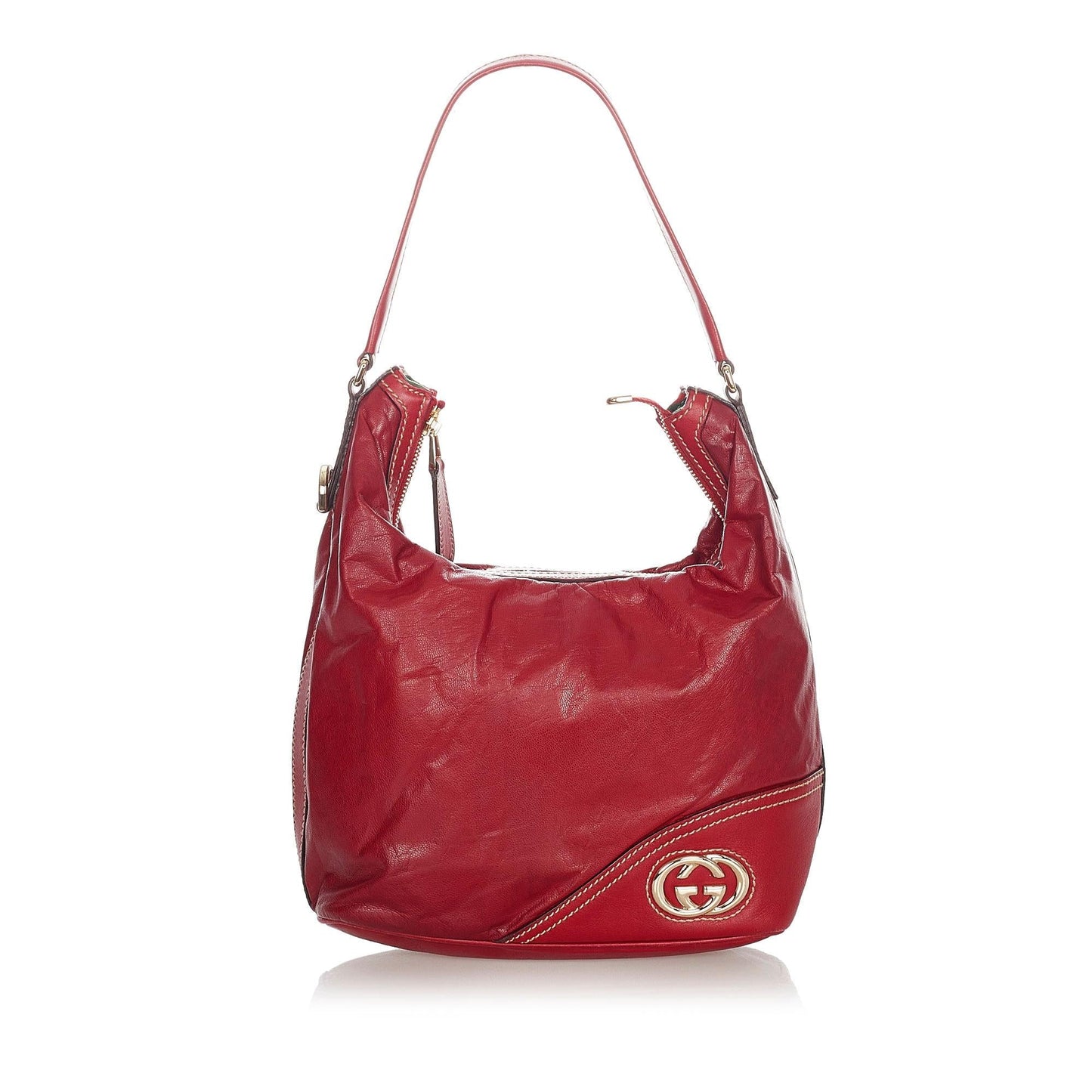 Gucci New Britt Leather Shoulder Bag