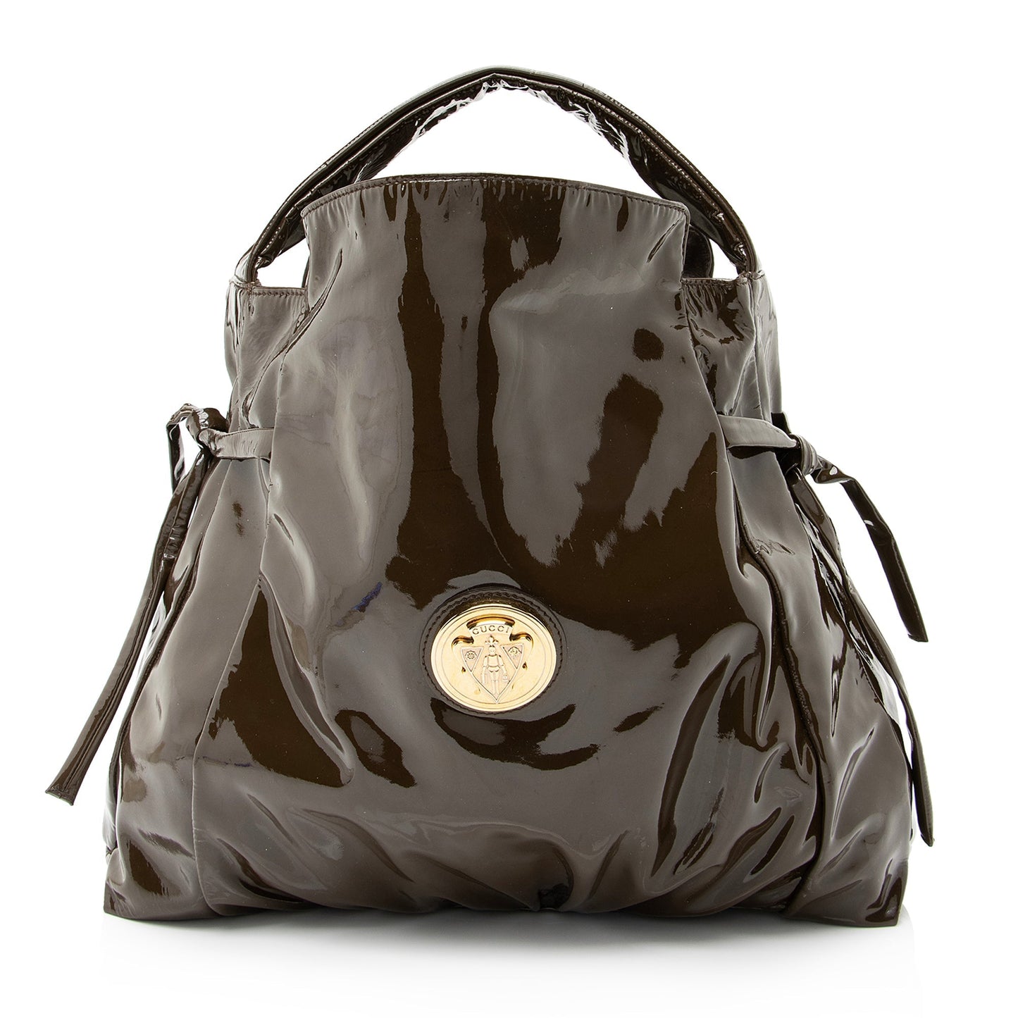 Gucci Patent Leather Hysteria Medium Hobo (SHF-23142)