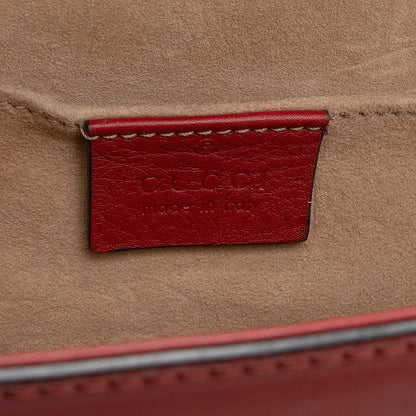 Gucci Pearl Embellished Leather Padlock Small Shoulder Bag - FINAL SALE