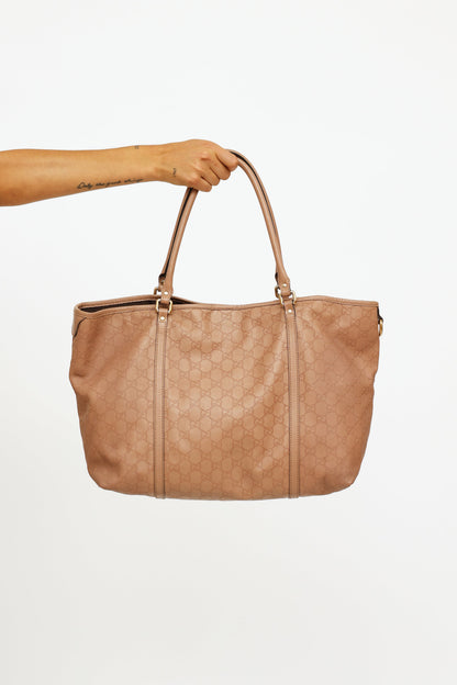 Pink Guccissima Tote Bag