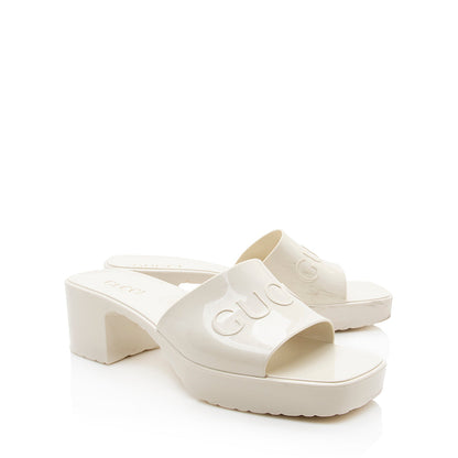 Gucci Rubber Slide Sandals - Size 9 / 39