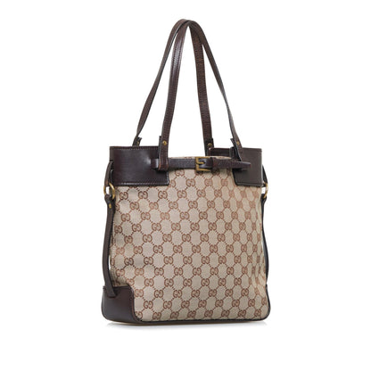 Gucci Small GG Canvas Belt Tote (SHG-Ri4jER)