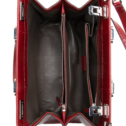 Gucci Snakeskin Zumi Small Top Handle Bag