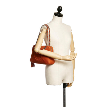 Gucci Soho Chain Nubuck Leather Shoulder Bag