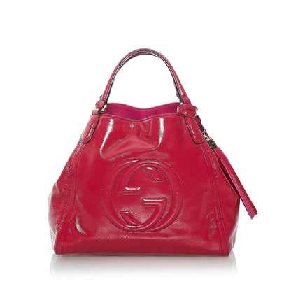 Gucci Soho Patent Leather Satchel (SHG-30049)