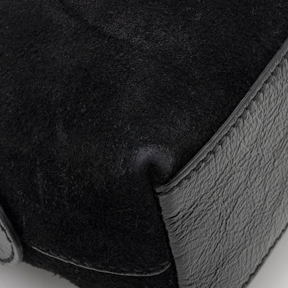 Gucci Suede Patent Leather Ophidia Dome Small Shoulder Bag