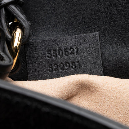 Gucci Suede Patent Leather Ophidia Bucket Bag