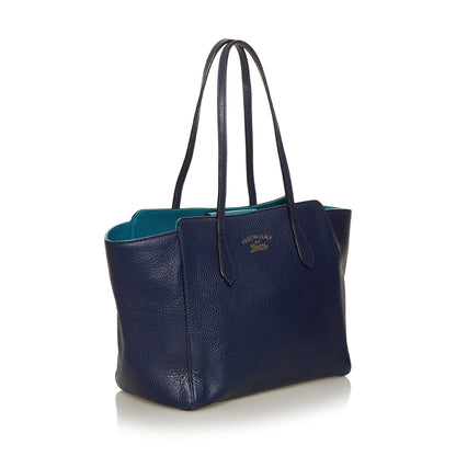 Gucci Swing Leather Tote Bag